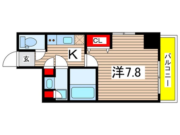 LUMEED CUBE菊川PREMIUM(303)の物件間取画像